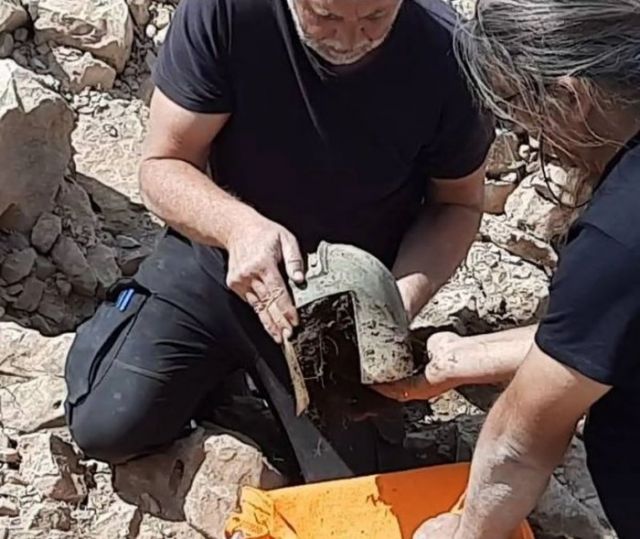 2,500-Year-Old Illyrian Helmet Unearthed From Burial Mound In Croatia’s Peljesac Peninsula