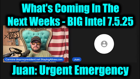 Juan O Savin BIG Intel 7.5.2025 - What's Coming In The Next Weeks, It Only Gets More Shocking