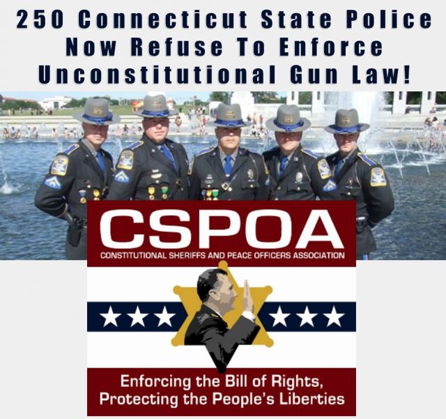 250 CT State Police Refuse To Enforce New Unconstitutional Gun Control Laws 