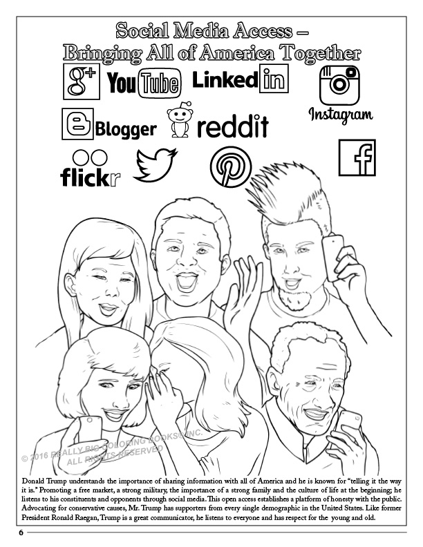 Amazon Prime Now The Trump Coloring Book 9781682610282 M G Anthony Books Donald Social Media