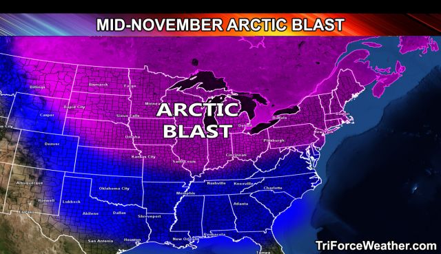 An Arctic Blast Is Setting Its Sights On The Central And Eastern United ...