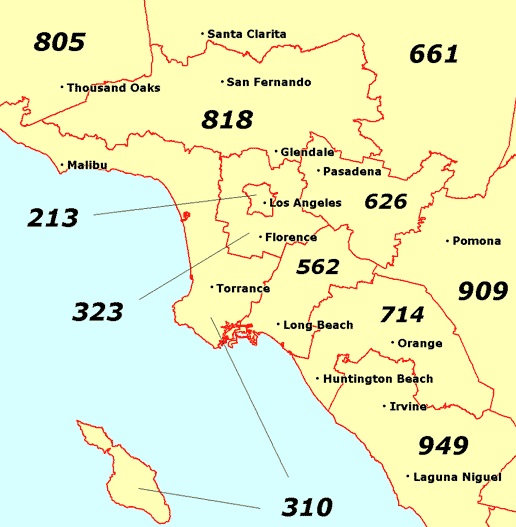 A Brief Look Back On The History Of Area Codes In Southern California