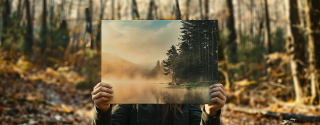 canvas print depicting forest