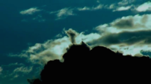 image Jesus in the clouds over Yellowstone