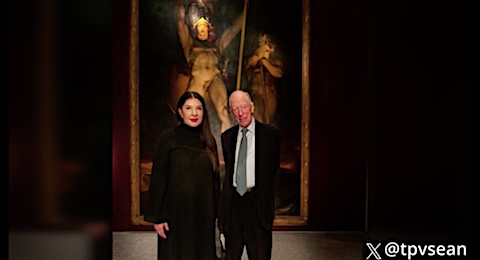image Jacob Rothschild with Marina Abramovic