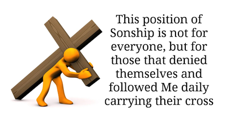 image this position of Sonship is not for everyone.