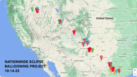 image Nationwide Eclipse Ballooning Project October 14th 2023