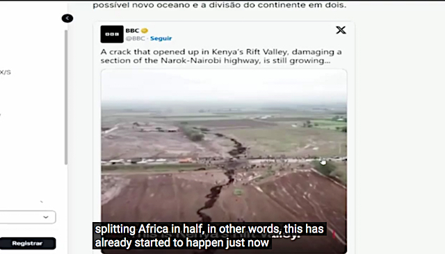 image Crack splitting Africa in half