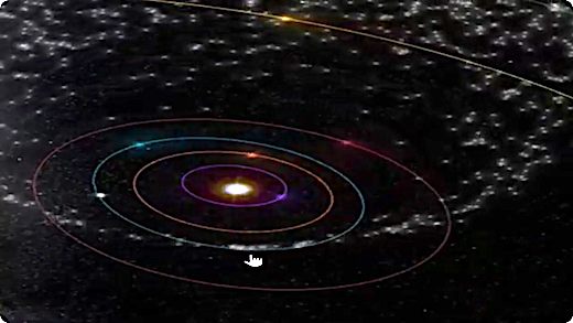 Bild neue Himmelskarte des Asteroidengürtels.