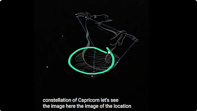 image skymap of the location of Nibiru in Capricorn