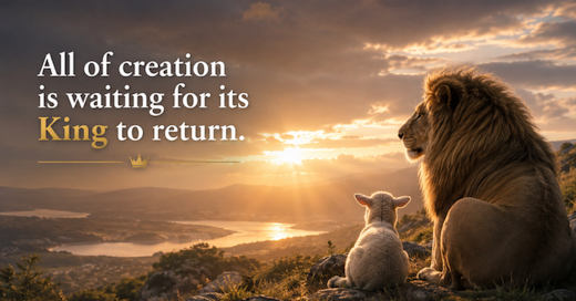 image All of Creation is waiting for its King.