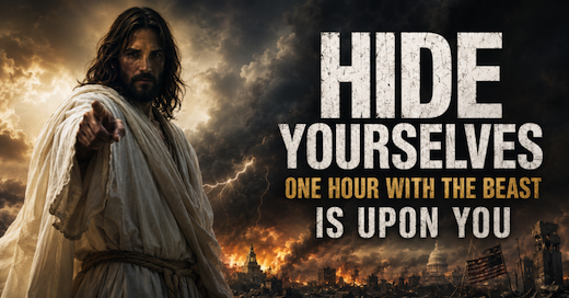 image Hide yourselves; One hour with the beast is upon you