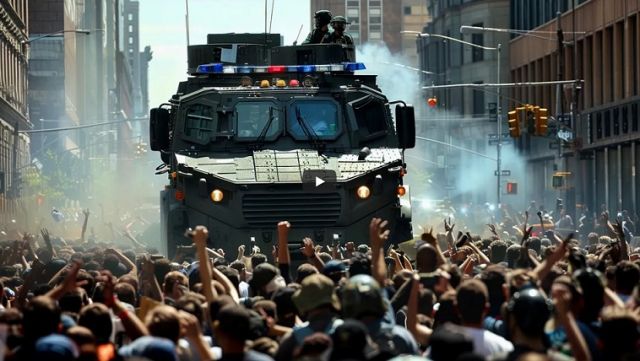 Army Tanks Clear “Peaceful” NYC Protests