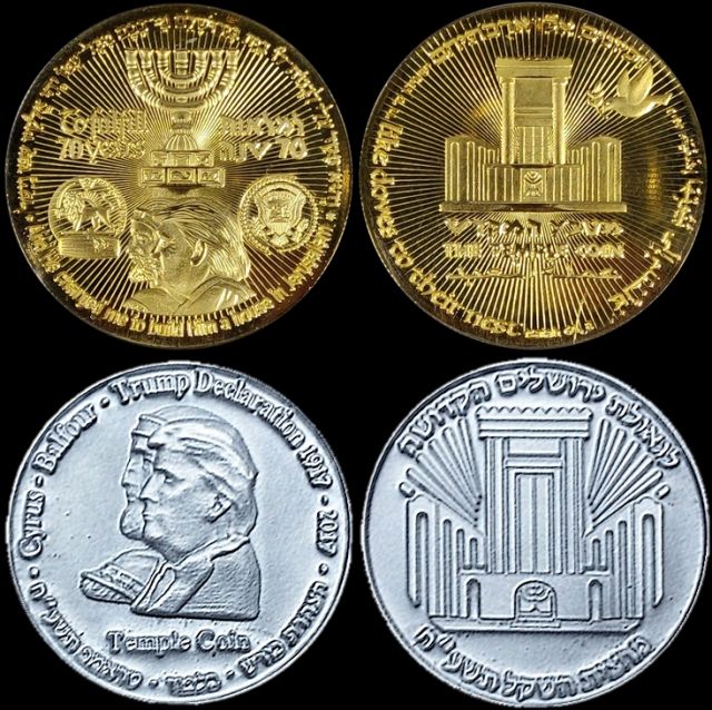 The Sanhedrin's Temple Coin with Cyrus Trump and 3rd Temple