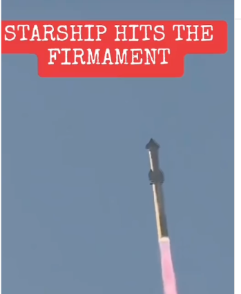 Rocket Hits Firmament skies Explodes