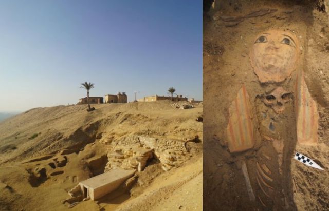 Ancient Egyptian Tombs With Stunning Trove Of Artifacts And Human 